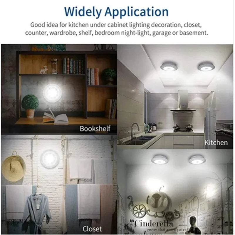 Wireless LED Cabinet Lights with Remote Control