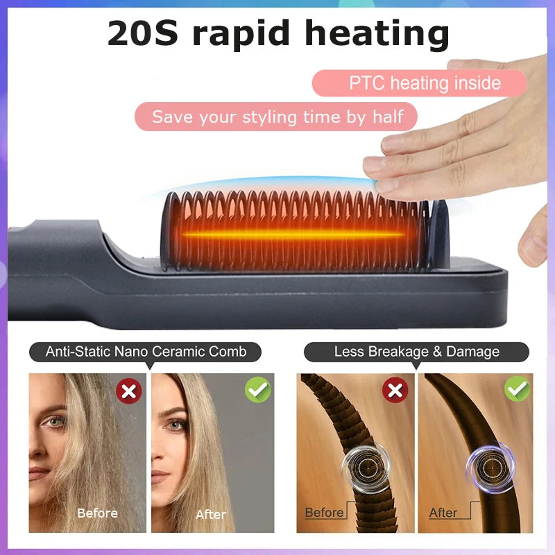 Electric Hot Comb for Effortless Styling