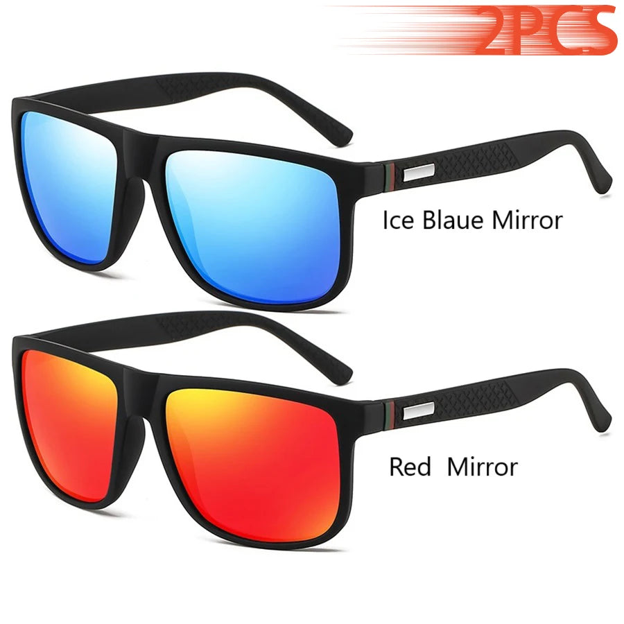 Vintage Square Sunglasses – UV400 Luxury Eyewear for Men & Women