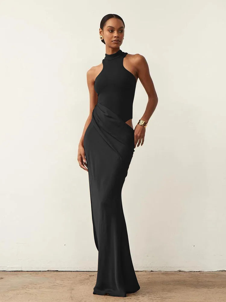 Elegant Black Sleeveless Maxi Dress – Julissa Mo Party & Evening Dress