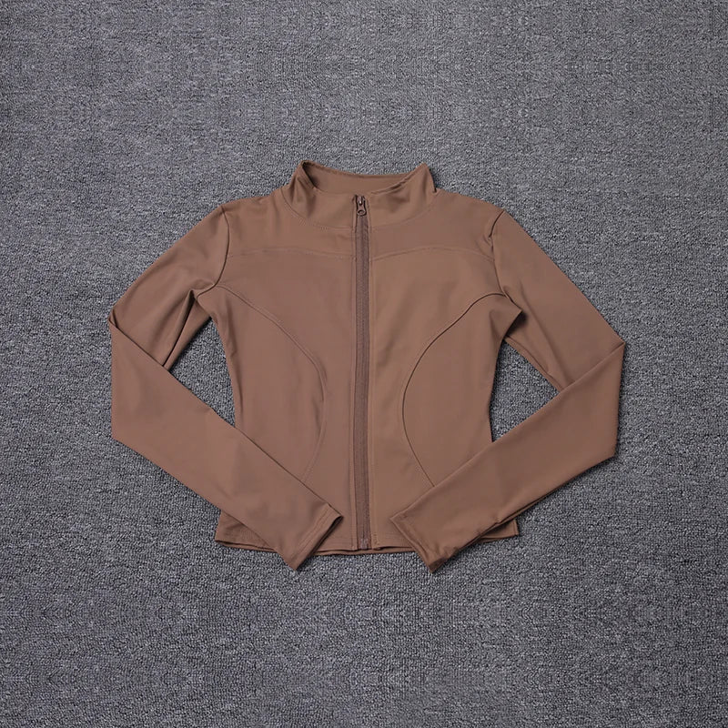 Women’s Long Sleeve Sports Jacket – Gym & Yoga Training Wear