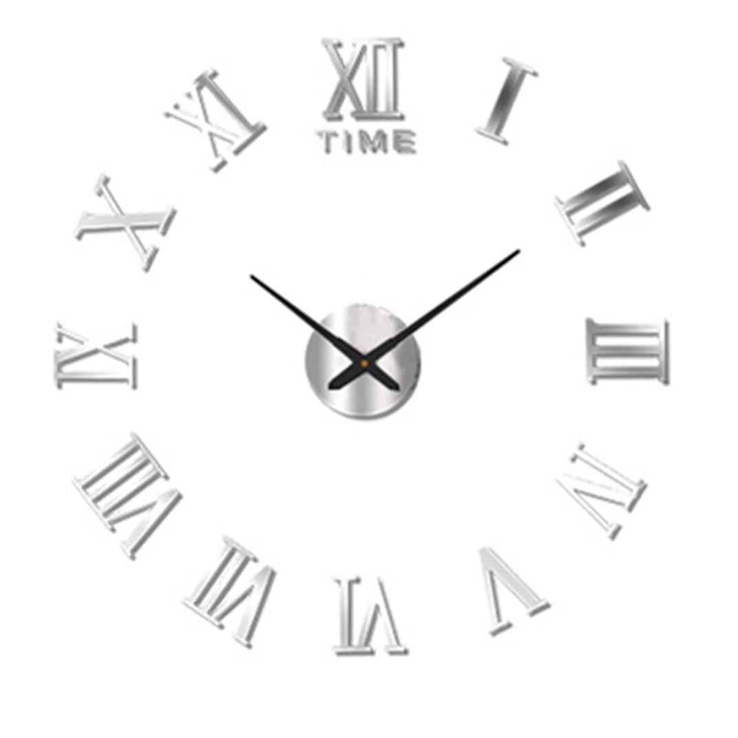 Contemporary Quartz Wall Clock – Stylish Living Room Timepiece with 3D Effect