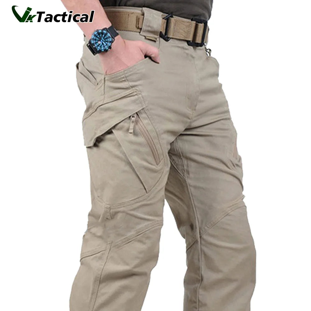 Men’s Tactical Cargo Trousers – Camouflage Hiking & Outdoor Multi-Pocket Pants