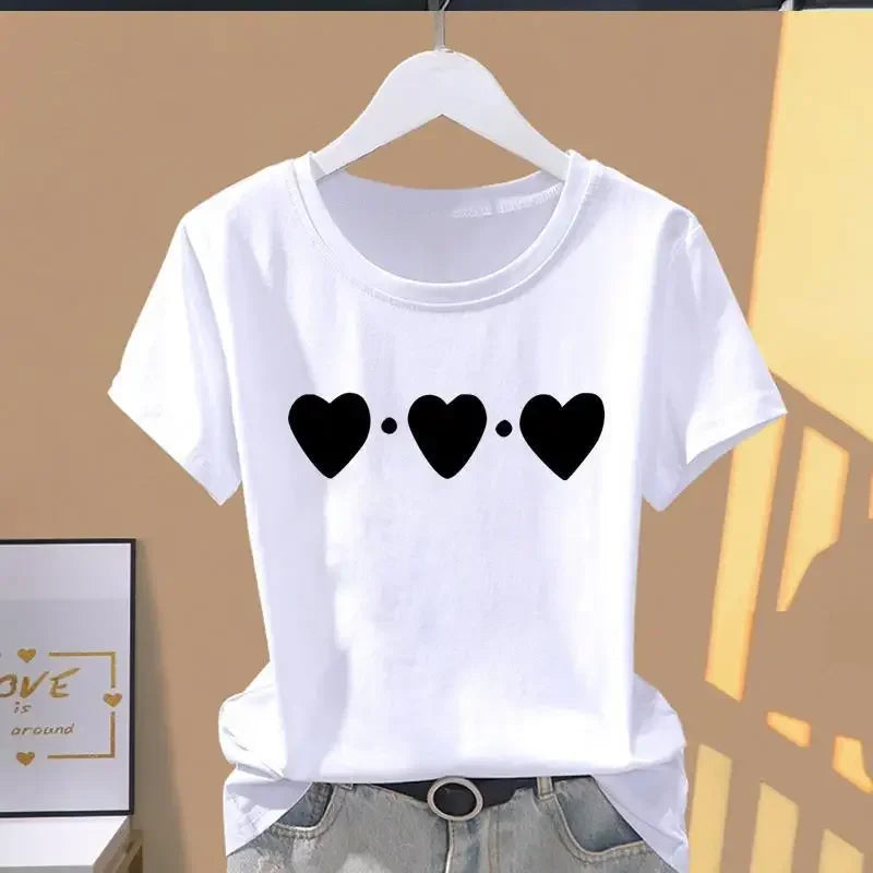 Stylish Oversized Graphic Tee for Women – Summer Floral Fashion
