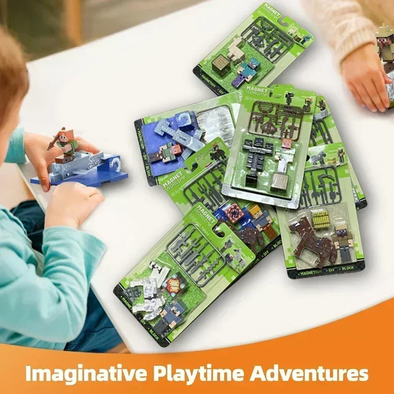 Magnetic Building Block Set with Baseplate