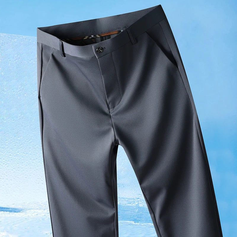 Breathable Casual Men’s Pants – No-Iron Comfort Trousers for Everyday Wear