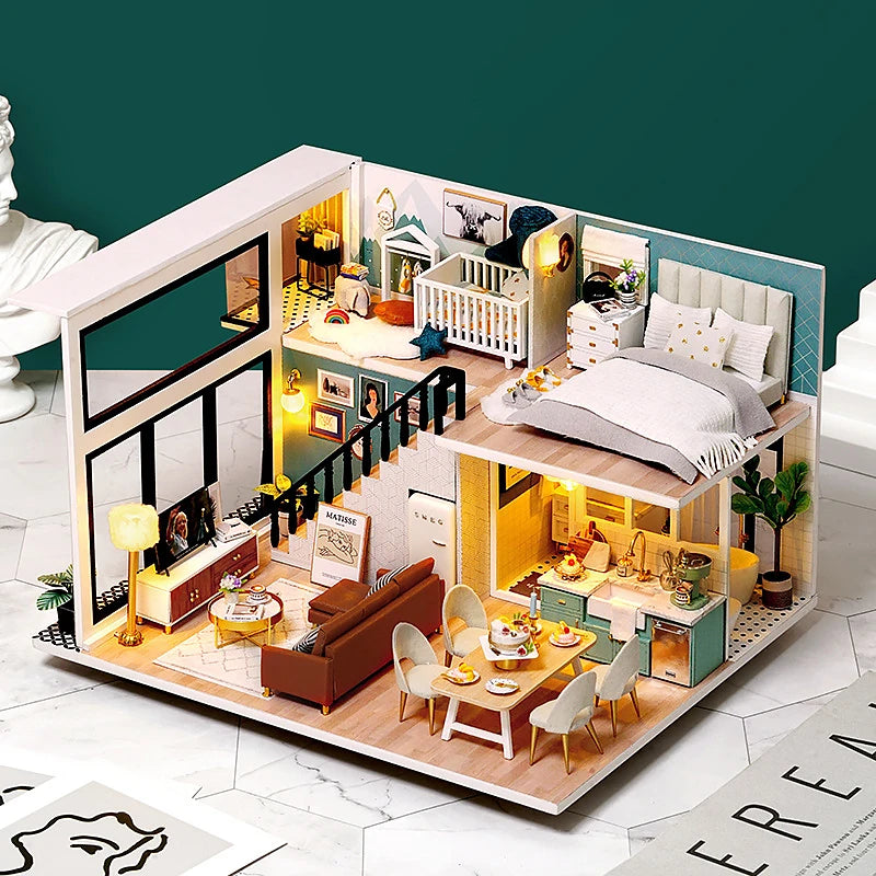 Miniature Dreams – 3D Wooden DIY Dollhouse Kit