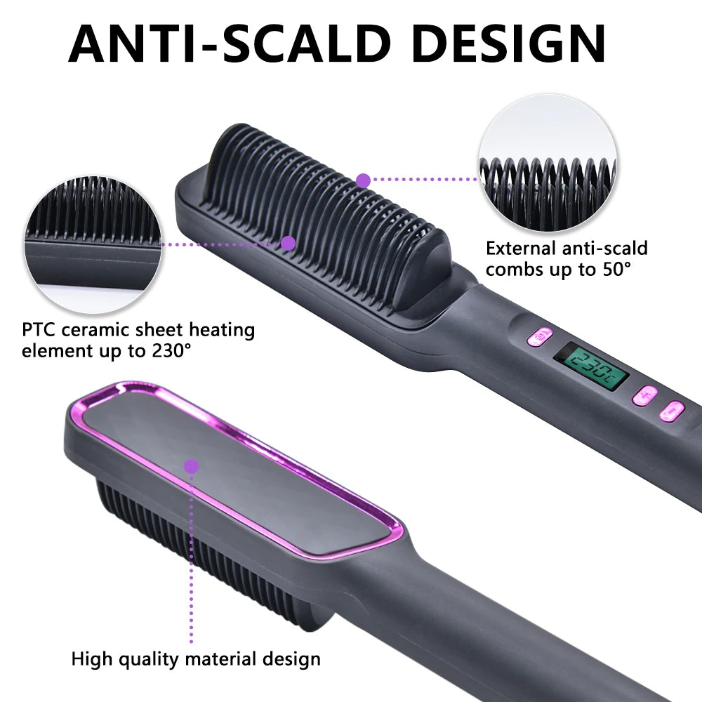 Electric Hot Comb for Effortless Styling