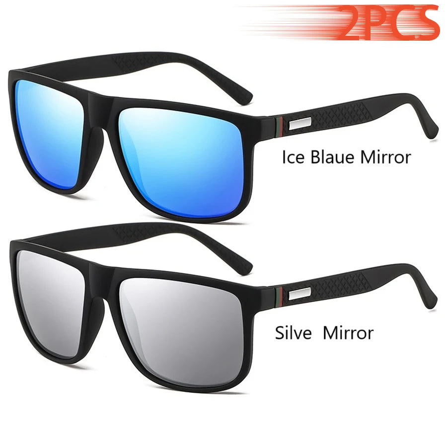 Vintage Square Sunglasses – UV400 Luxury Eyewear for Men & Women