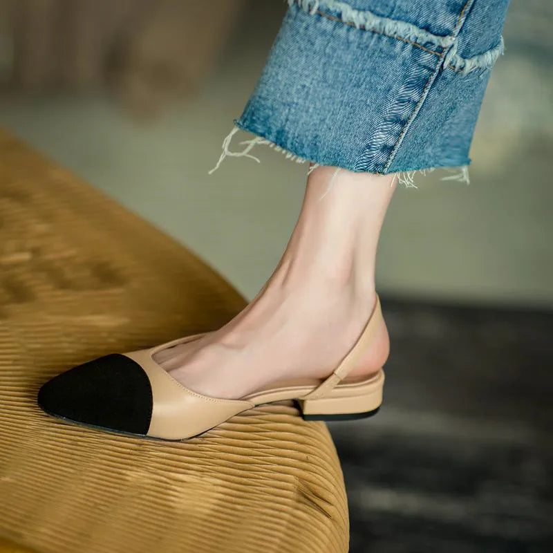 Ladies Leisure Soft Flat Shoes – Non-Slip Mixed Colours