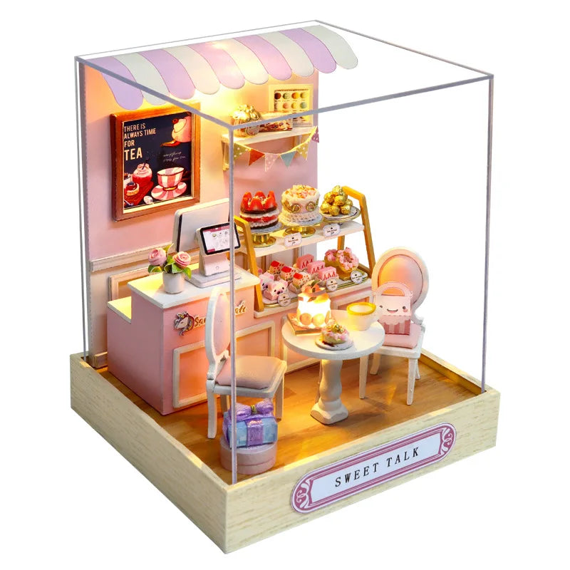 Build-Your-Own Mini Home – Wooden Craft Dollhouse for Decoration & Play