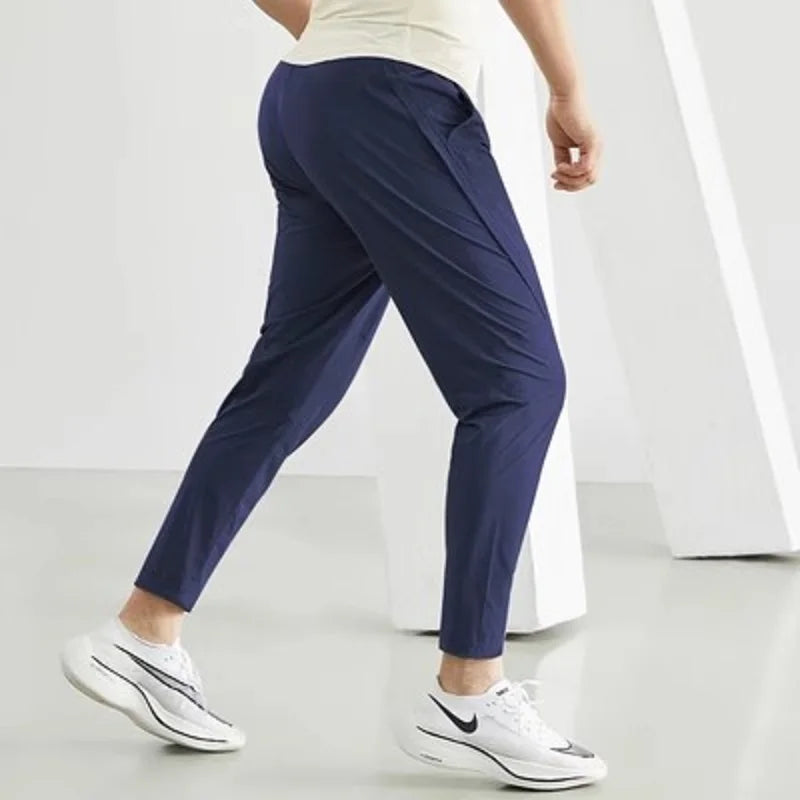 Elastic Gym Sweatpants for Men – Breathable Fitness & Workout Tracksuit Bottoms