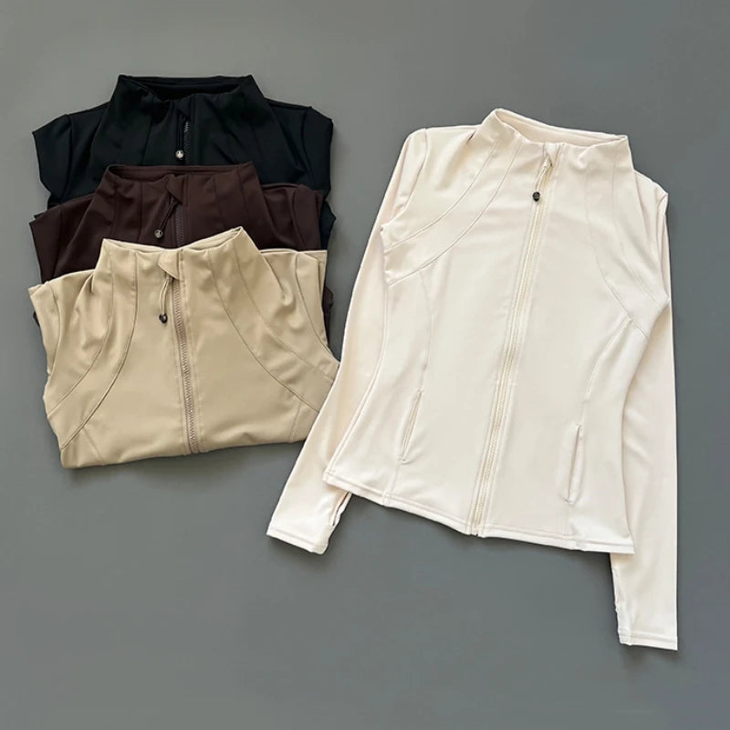 Ladies’ Breathable Long Sleeve Running & Yoga Jacket