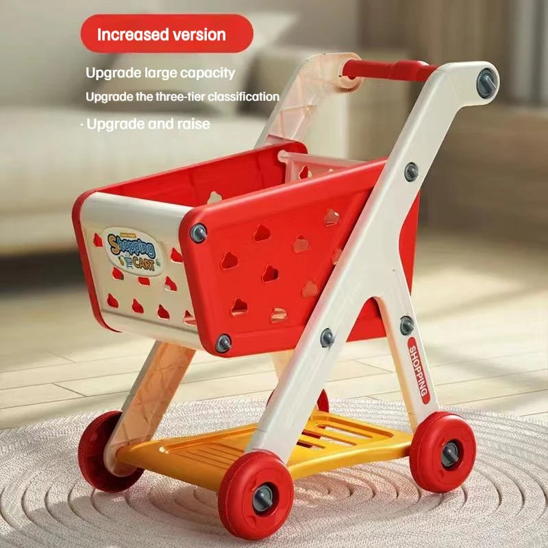 Toddler Role Play Shopping Cart – Educational Toy for Boys & Girls