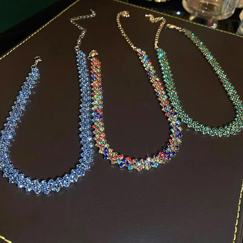 Shiny Full Rhinestone Choker