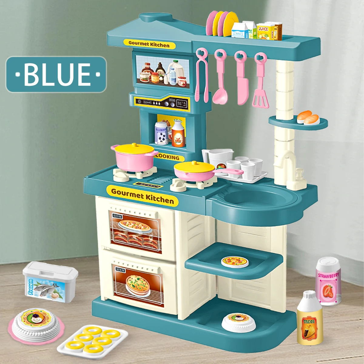 Mini Kitchen Playset – Pots, Pans & Food Toys for Creative Play