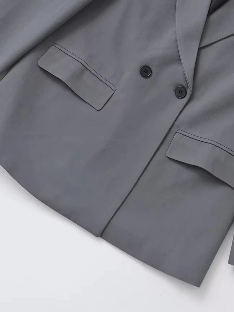 Fashionable Women’s Office Blazer – Long Sleeve Outerwear Top