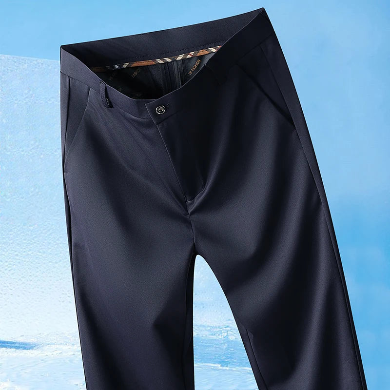 Breathable Casual Men’s Pants – No-Iron Comfort Trousers for Everyday Wear