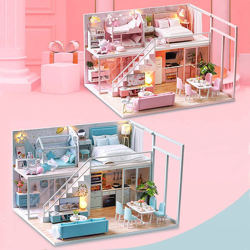 Miniature Dreams – 3D Wooden DIY Dollhouse Kit