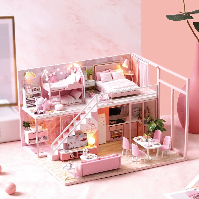 Miniature Dreams – 3D Wooden DIY Dollhouse Kit