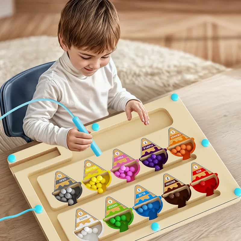 Magnetic Number Maze – Concentration & Counting Fun for Little Learners
