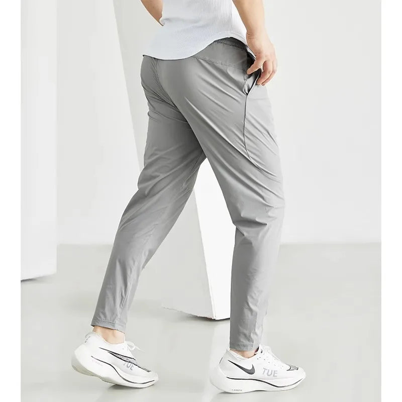 Elastic Gym Sweatpants for Men – Breathable Fitness & Workout Tracksuit Bottoms
