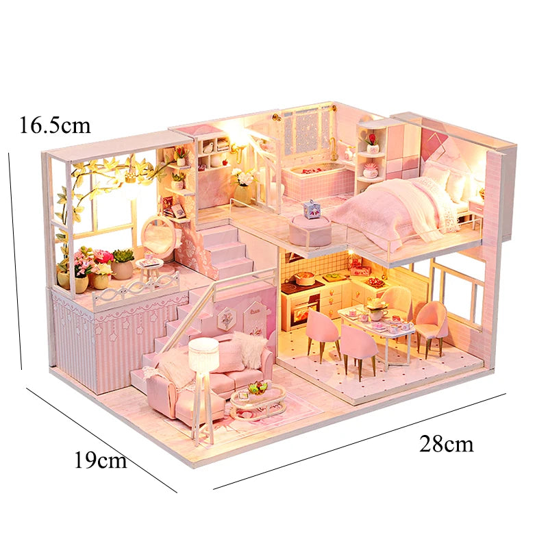 Miniature Dreams – 3D Wooden DIY Dollhouse Kit