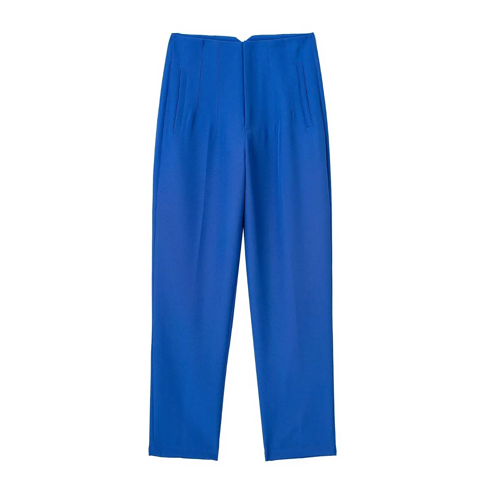 TRAFZA Women Elegant Solid Pencil Pants High Waist Pant For Women Casual Streetwear Woman Trousers Office Wear Chic Pant