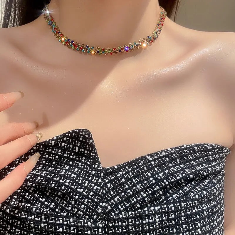 Shiny Full Rhinestone Choker