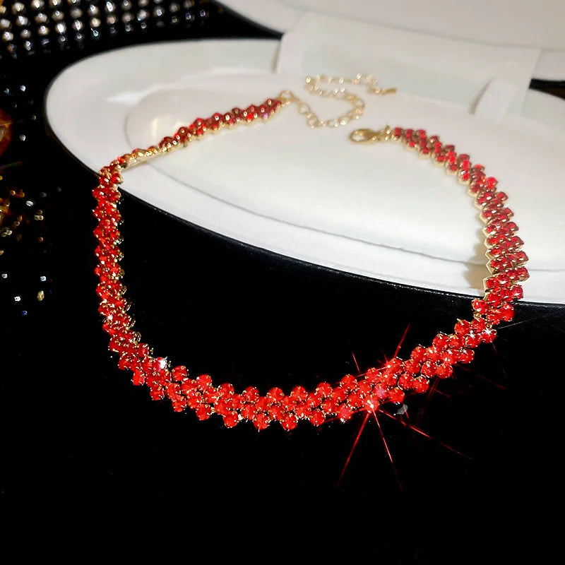 Shiny Full Rhinestone Choker