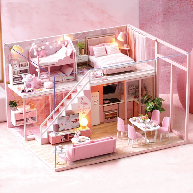 Miniature Dreams – 3D Wooden DIY Dollhouse Kit
