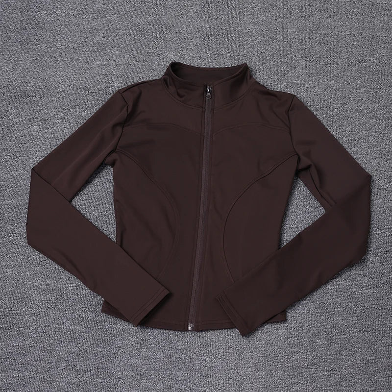 Women’s Long Sleeve Sports Jacket – Gym & Yoga Training Wear