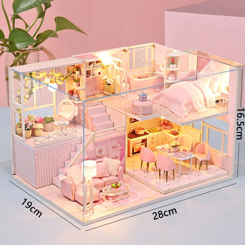 Miniature Dreams – 3D Wooden DIY Dollhouse Kit