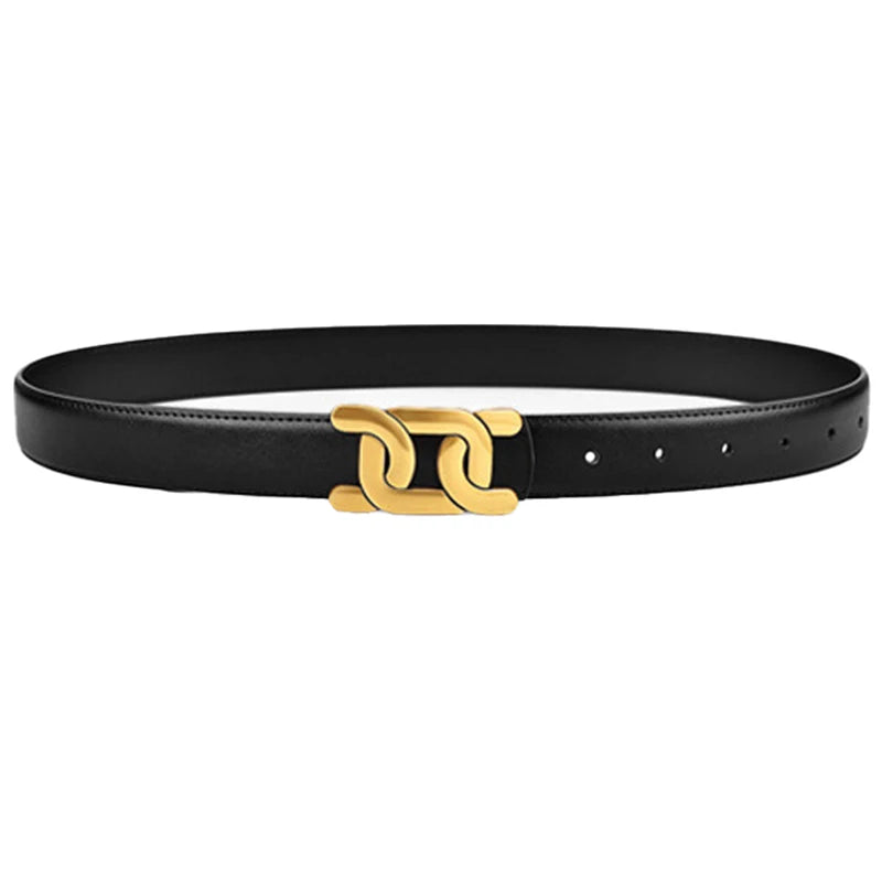 High-End Women’s Retro Belt with Alloy Buckle – Chic Everyday Style