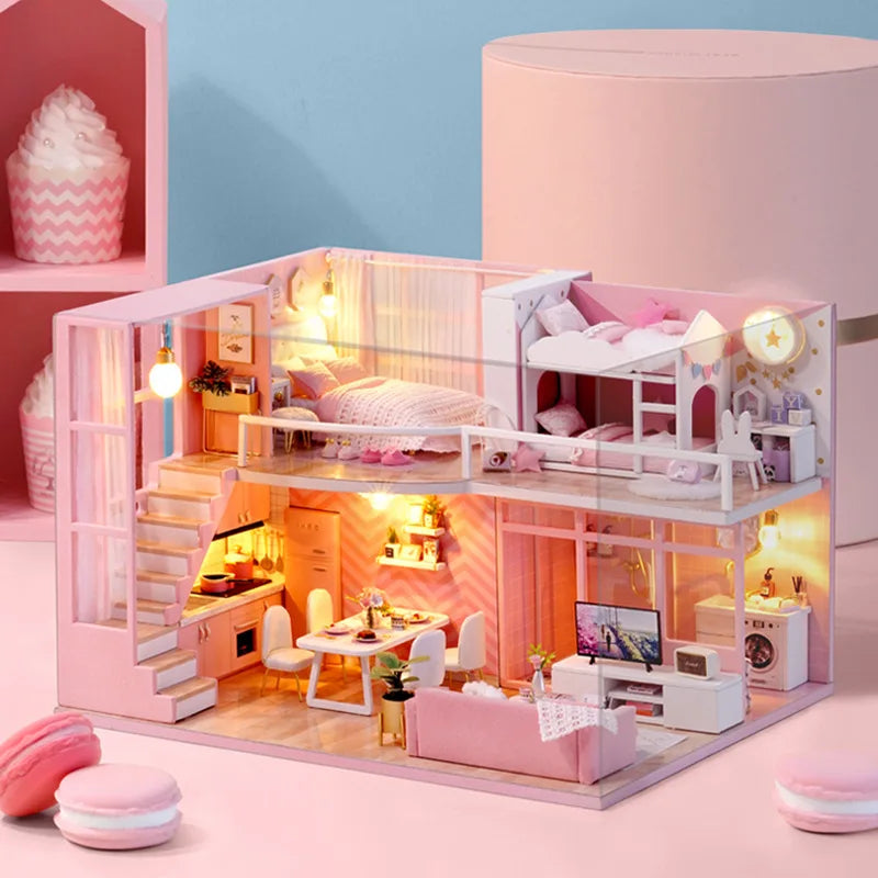 Miniature Dreams – 3D Wooden DIY Dollhouse Kit