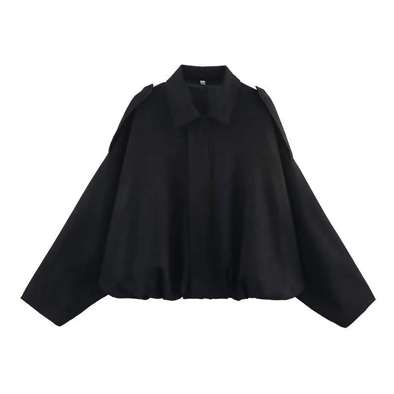 Fashionable Women’s Bomber Jacket – Casual Vintage Style Tops