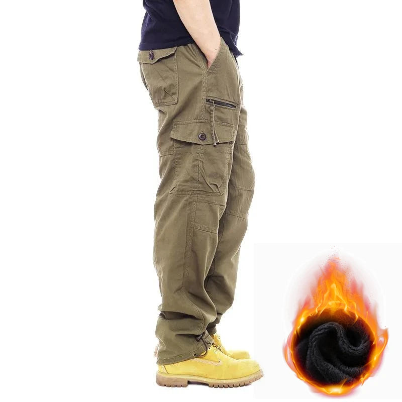 Men’s Thermal Cargo Pants – Stay Warm, Move Freely This Winter!
