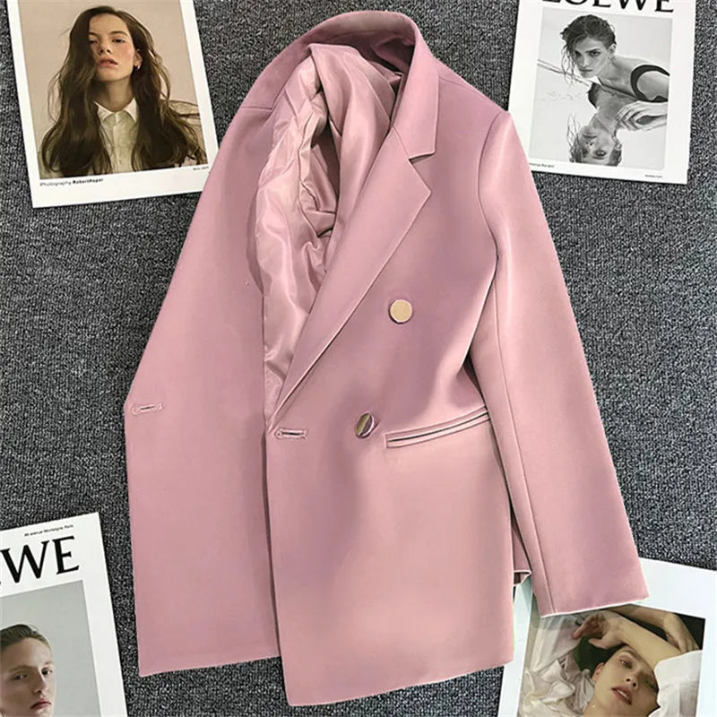 Women’s Elegant Single-Button Blazer – Slim Fit Office Jacket