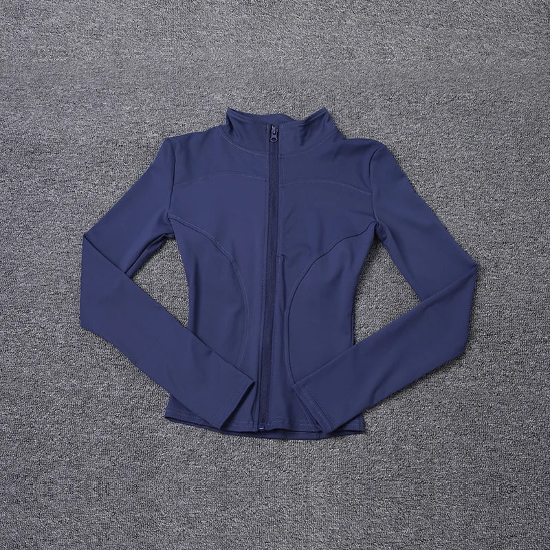 Women’s Long Sleeve Sports Jacket – Gym & Yoga Training Wear