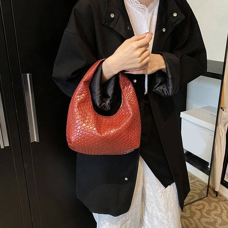 Fashion Top-Handle PU Leather Bag – Small Daily Hobo Style for Women