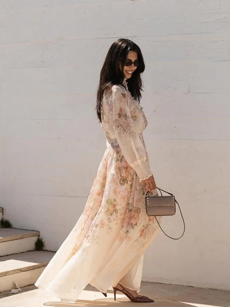 Stylish Long Skirt & Blouse Set – Sophisticated Women’s Party Wear