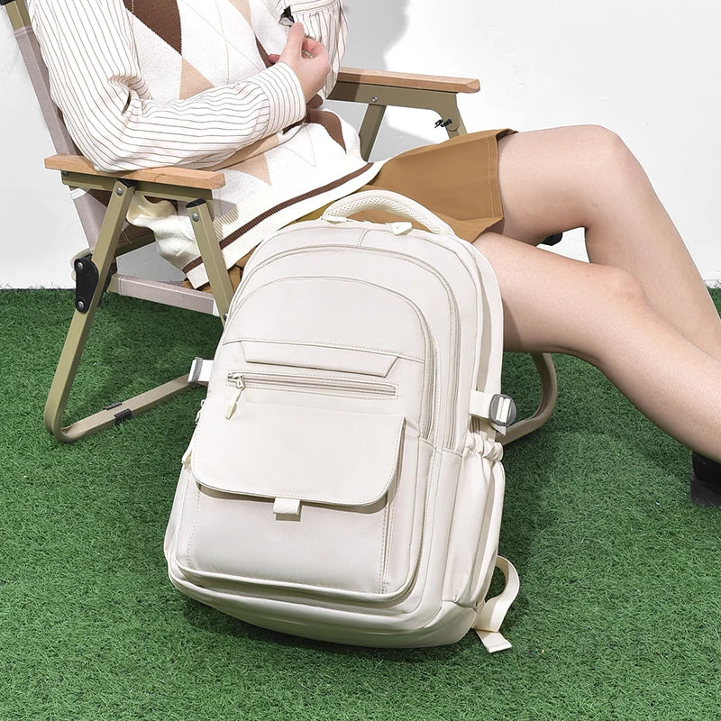Multi-Layer Waterproof Backpack – Stylish & Large-Capacity for Students and Travel
