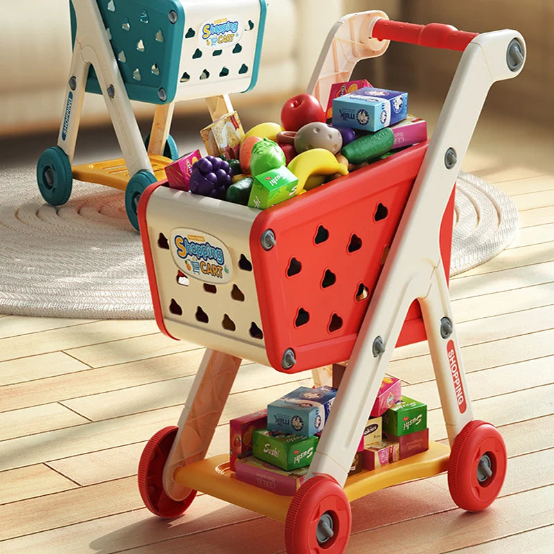 Toddler Role Play Shopping Cart – Educational Toy for Boys & Girls