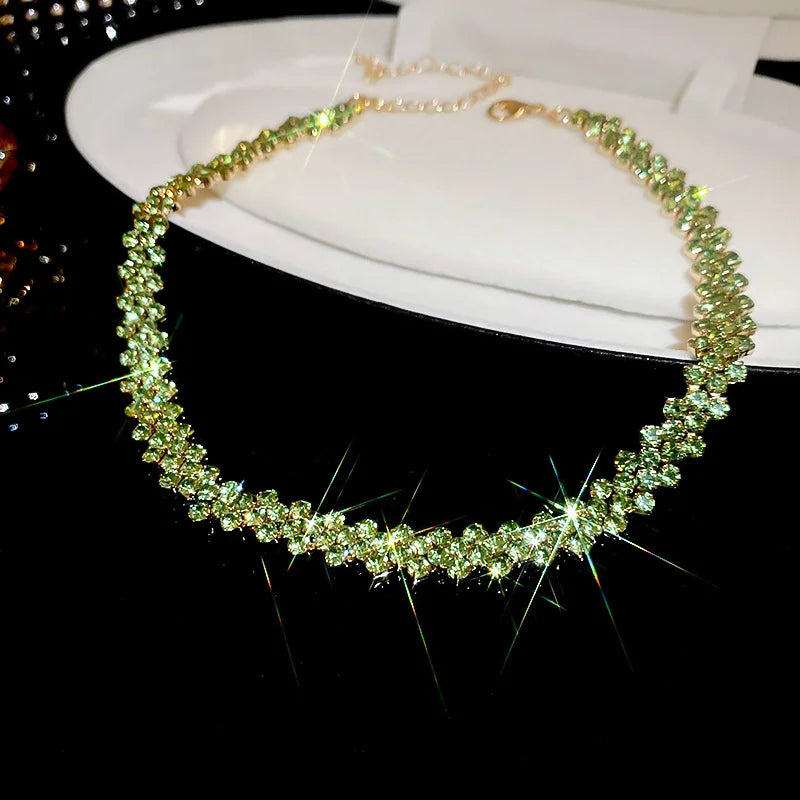 Shiny Full Rhinestone Choker