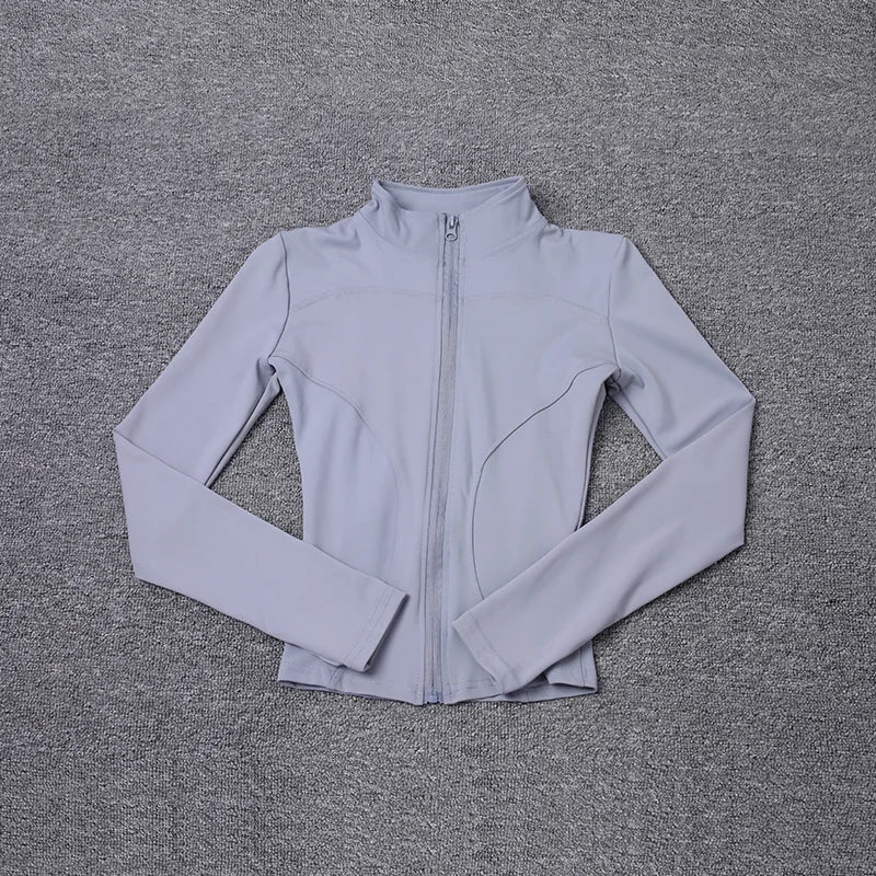 Women’s Long Sleeve Sports Jacket – Gym & Yoga Training Wear