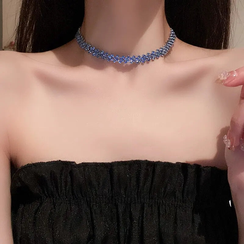 Shiny Full Rhinestone Choker