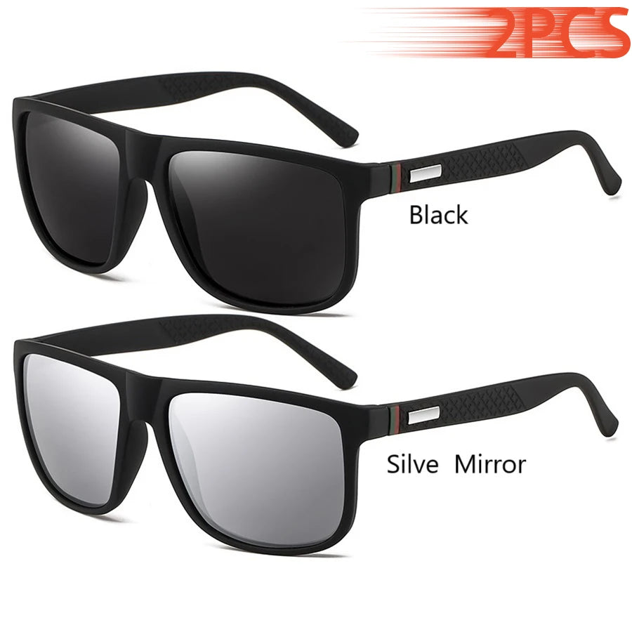 Vintage Square Sunglasses – UV400 Luxury Eyewear for Men & Women