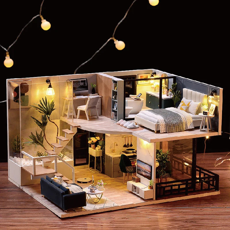 Miniature Dreams – 3D Wooden DIY Dollhouse Kit