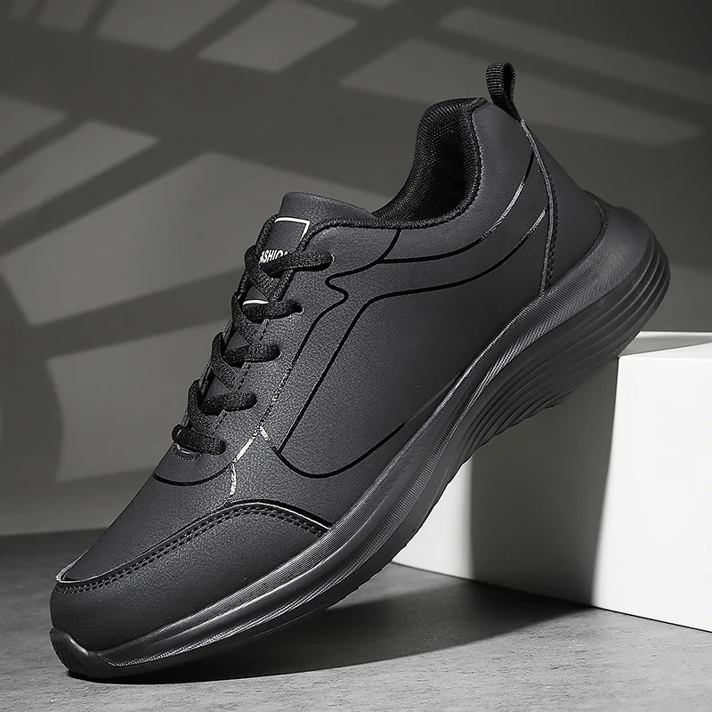 2025 Lightweight Men’s Casual Leather Sneakers