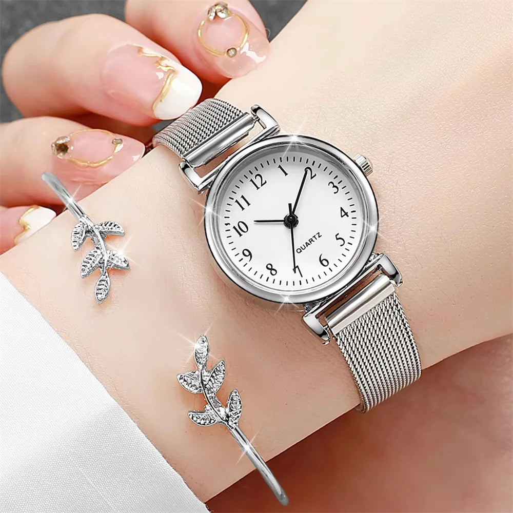 Women’s Quartz Watch Gift Set – Casual & Chic Design